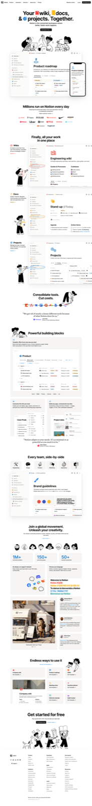 Notion's signup-flow workspace screen with intent capture and pre-loaded templates that sidestep the blank-page problem